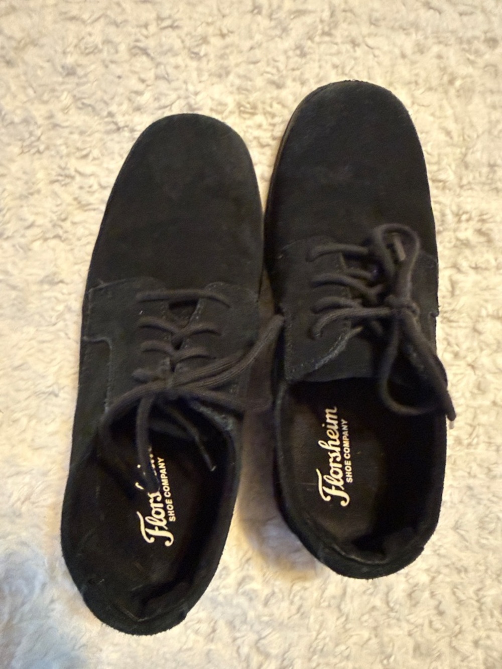 Florsheim kid’s Black Suede dress shoes